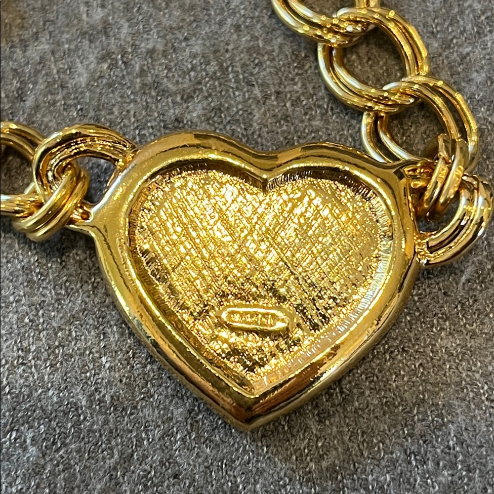 ๐ 2/$15 Avon Faux Pearl & Rhinestone Heart Necklace with Earrings - Picture 4 of 8